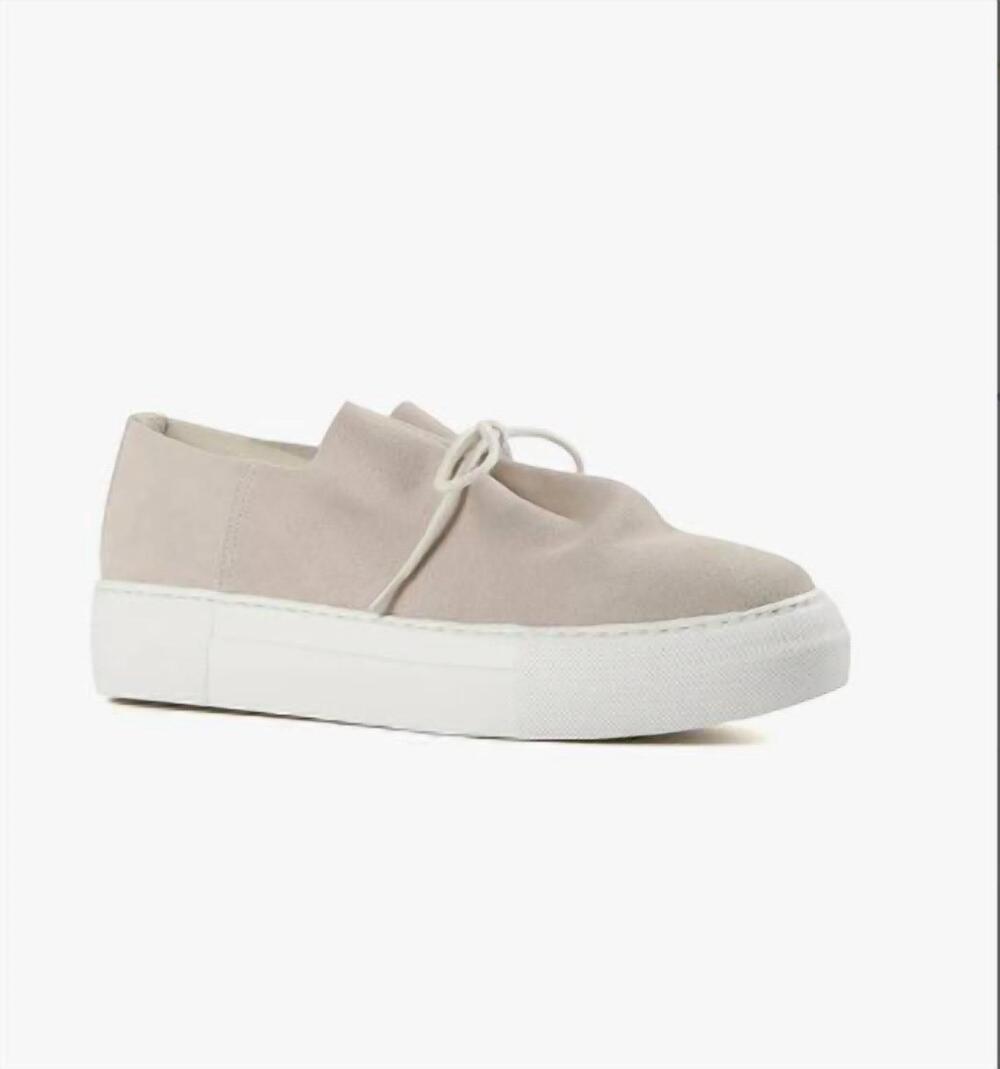 NEW ALL BLACK women's gathered sneaker in grey